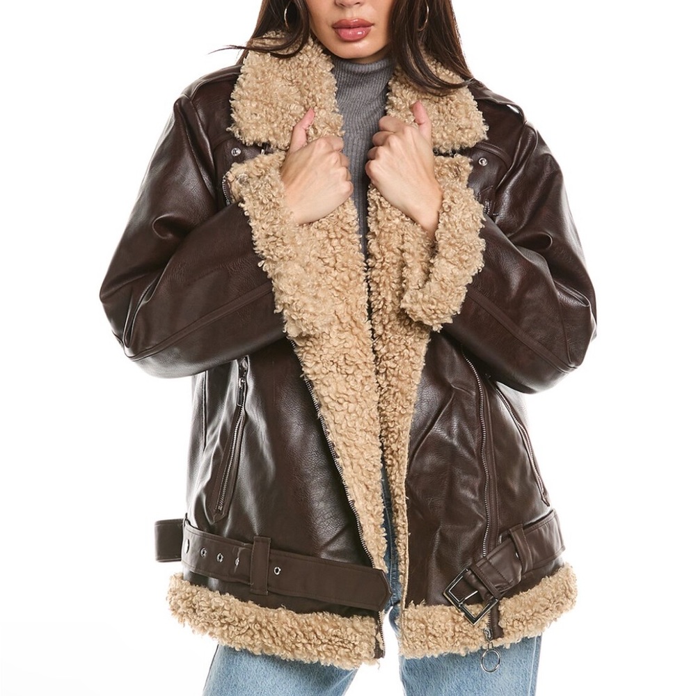 WeWoreWhat Oversized Moto Jacket